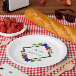 Prato De Papel Chá de fraldas Anemone de Panda Patriótico