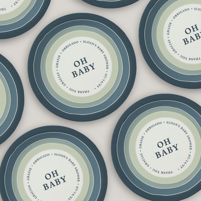 Prato De Papel Chá de fraldas Arco-Íris Amarelado Verde Azul (Criador carregado)