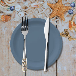 Prato De Papel Chá de fraldas azul marinho náutico