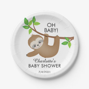 Prato De Papel Chá de fraldas BABY 7" Placa