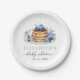 Prato De Papel Chá de fraldas Blueberry Baby Brunch