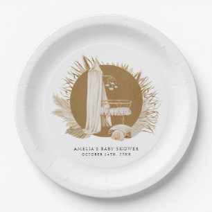 Prato De Papel Chá de fraldas Boho Florals