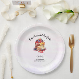 Prato De Papel Chá de fraldas Brunch Pancakes e Pacificadores