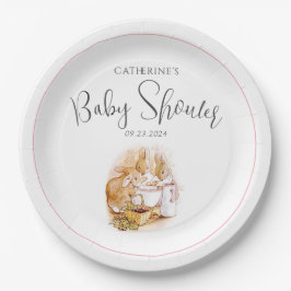 Prato De Papel Chá de fraldas Bunny Pink Girl