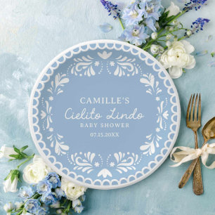 Prato De Papel Chá de fraldas Cielito Lindo Fiesta