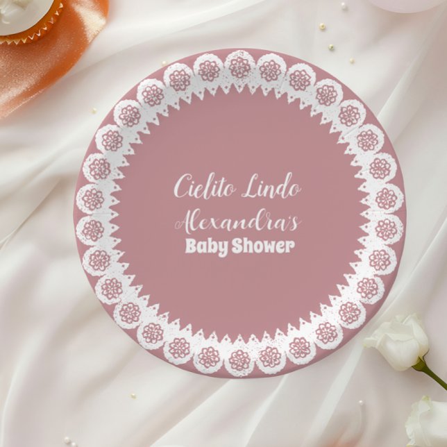 Prato De Papel Chá de fraldas Cielito Lindo, mexicano rosa (Criador carregado)