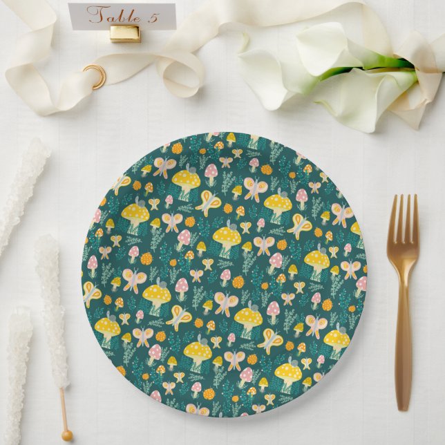 Prato De Papel Chá de fraldas-Cinto-De-Cana-De-Cana Adorável (Casamento)