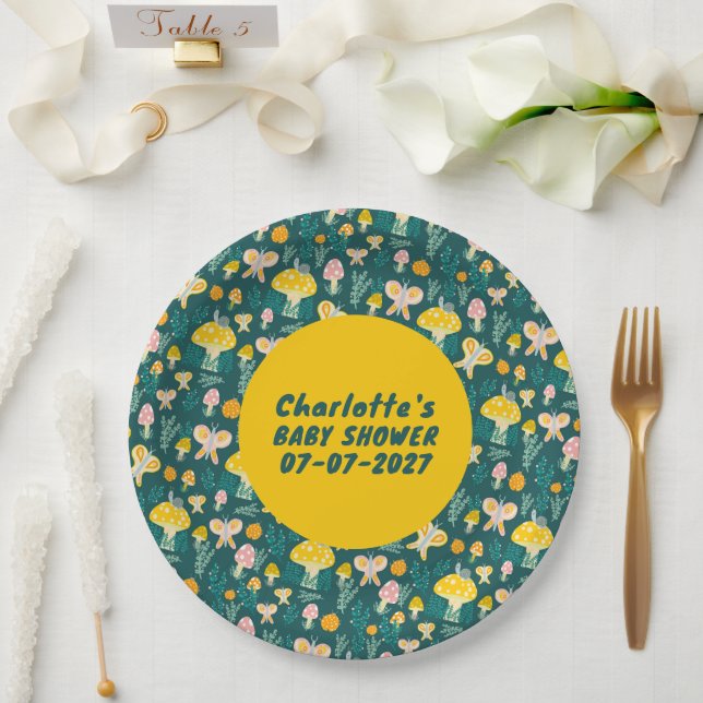 Prato De Papel Chá de fraldas-Cinto-De-Cana-De-Cana Adorável (Casamento)