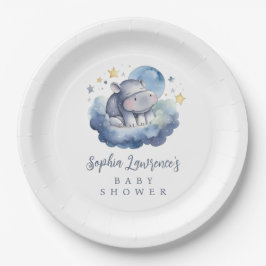 Prato De Papel Chá de fraldas Cujo Bebê Hippo