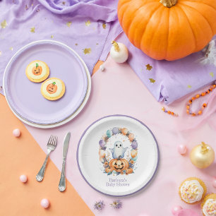 Prato De Papel Chá de fraldas Cute Spooky