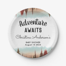 Prato De Papel Chá de fraldas da Floresta Russa de Aventura