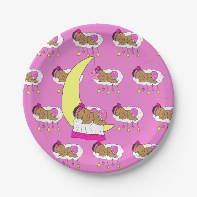 Prato De Papel Chá de fraldas da Magenta Girl (Frente)