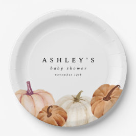 Prato De Papel Chá de fraldas de abóbora