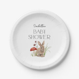 Prato De Papel Chá de fraldas de Animais da Floresta de Madeira P