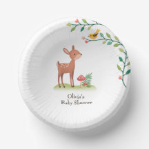 Chá de fraldas de animais de madeira