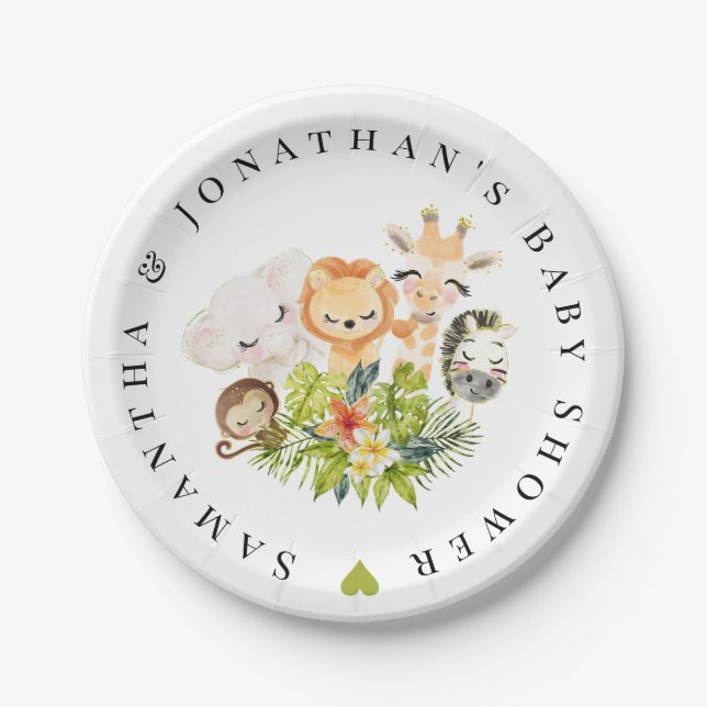 Prato De Papel Chá de fraldas de Animais do Jardim Zoológico Selv (Frente)