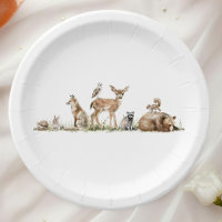 Chá de fraldas de Animais Florestais Curiosos