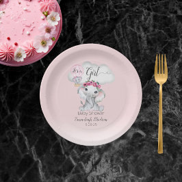 Prato De Papel Chá de fraldas de Balão de Ar Quente Elefante