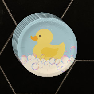 Prato De Papel Chá de fraldas de Bolhas de Rubber Ducky