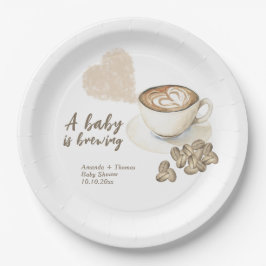 Prato De Papel Chá de fraldas de café