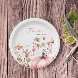 Prato De Papel Chá de fraldas de Colheita de Outono Cor-de-Rosa-E