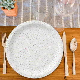 Prato De Papel Chá de fraldas de configuração multicor