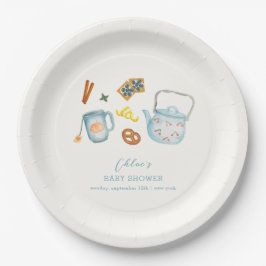 Prato De Papel Chá de fraldas de Cookie Rústico Mínimo