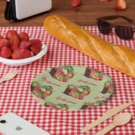 Prato De Papel Chá de fraldas de cultivo local do mercado