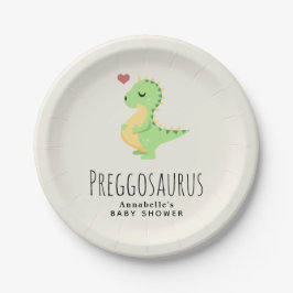 Prato De Papel Chá de fraldas de Dinossauro Cute Preggosaurus