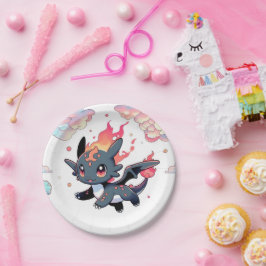 Prato De Papel Chá de fraldas de dragão mágico