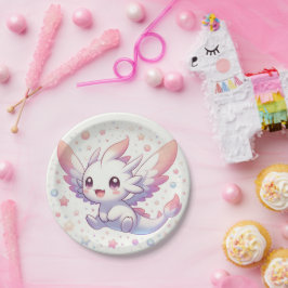 Prato De Papel Chá de fraldas de Dragão Mítico Cuto