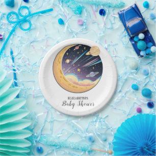 Prato De Papel Chá de fraldas de Estrelas Simples Twinkle