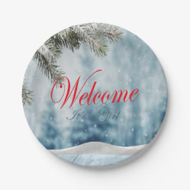 Prato De Papel Chá de fraldas de Férias