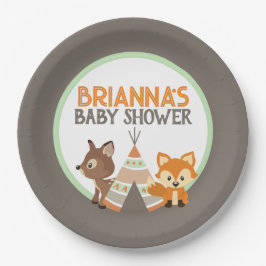 Prato De Papel Chá de fraldas de Forragem Marrom da Campa de Made