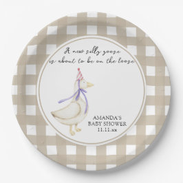 Prato De Papel Chá de fraldas de Ganso bobo