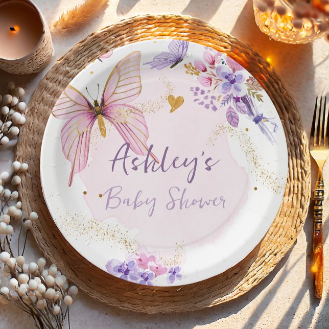 Prato De Papel Chá de fraldas de Garden Rapariga Rosa Floral (Criador carregado)