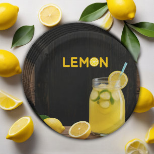 Prato De Papel Chá de fraldas de limonada russa