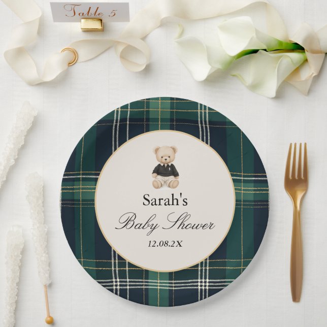 Prato De Papel Chá de fraldas de luxo (Casamento)