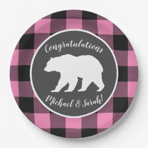 Prato De Papel Chá de fraldas De Mama De Urso Azul