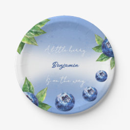 Prato De Papel Chá de fraldas de morango