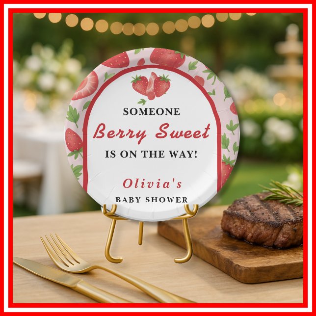 Prato De Papel Chá de fraldas de morango Berry Sweet (Criador carregado)