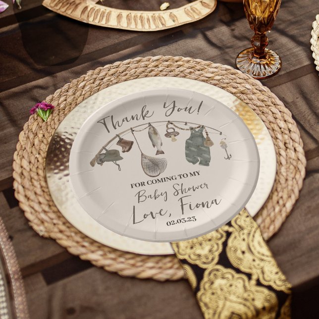 Prato De Papel Chá de fraldas de pesca Enrola excitada (Criador carregado)