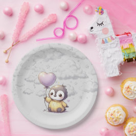 Prato De Papel Chá de fraldas de pinguim