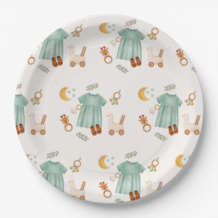 Prato De Papel Chá de fraldas de roupas da Elegante Boho Baby Gir
