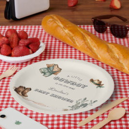 Prato De Papel Chá de fraldas de roupas de cowboy ocidental