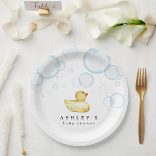 Prato De Papel Chá de fraldas de Rubber Ducky