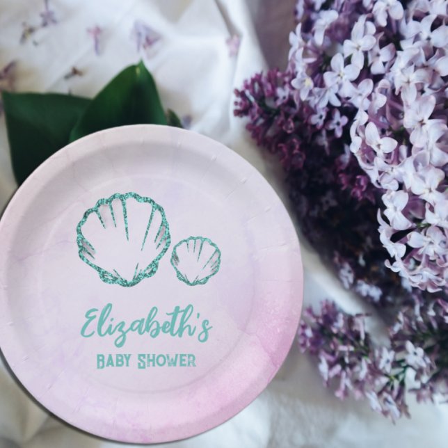 Prato De Papel Chá de fraldas de Seashell (Criador carregado)