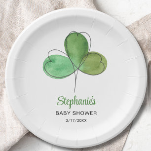 Prato De Papel Chá de fraldas de Shamrock