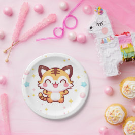 Prato De Papel Chá de fraldas de Tigre Magical