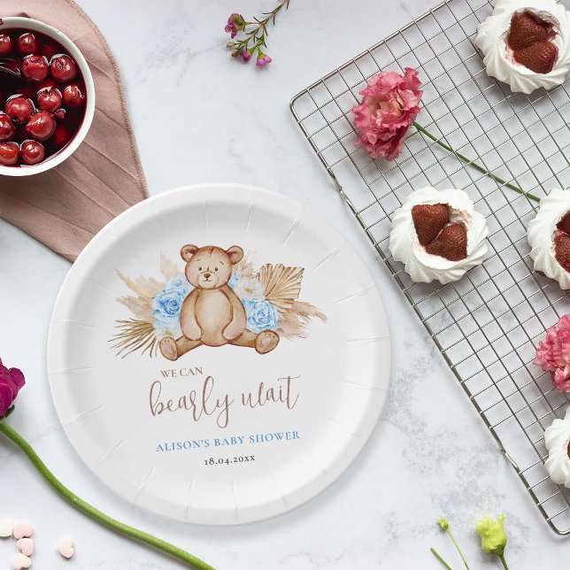 Prato De Papel Chá de fraldas de ursinho (Criador carregado)